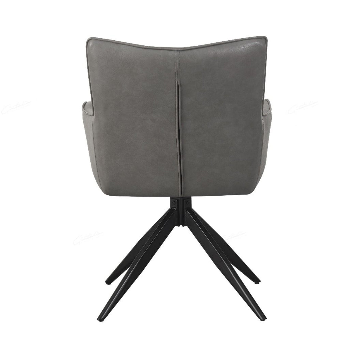 Faux Leather Dining Chair With Armrests - Franca