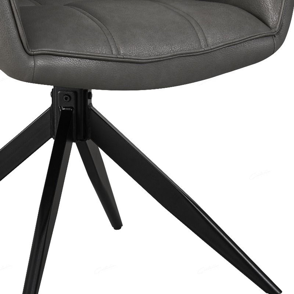 Faux Leather Dining Chair With Armrests - Franca
