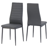 Faux Leather Dining Chairs in Set Of 2 - Abbey