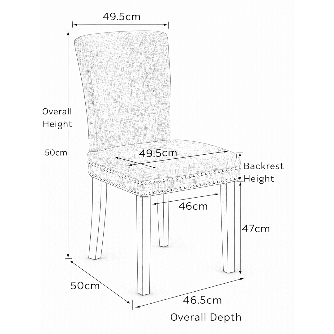 Faux Leather Dining Chair With Oak Wooden Legs - Stanhope