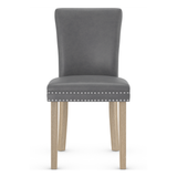 Faux Leather Dining Chair With Oak Wooden Legs - Stanhope
