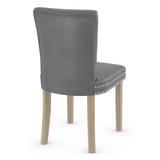 Faux Leather Dining Chair With Oak Wooden Legs - Stanhope