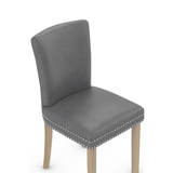 Faux Leather Dining Chair With Oak Wooden Legs - Stanhope