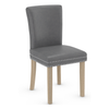 Faux Leather Dining Chair With Oak Wooden Legs - Stanhope