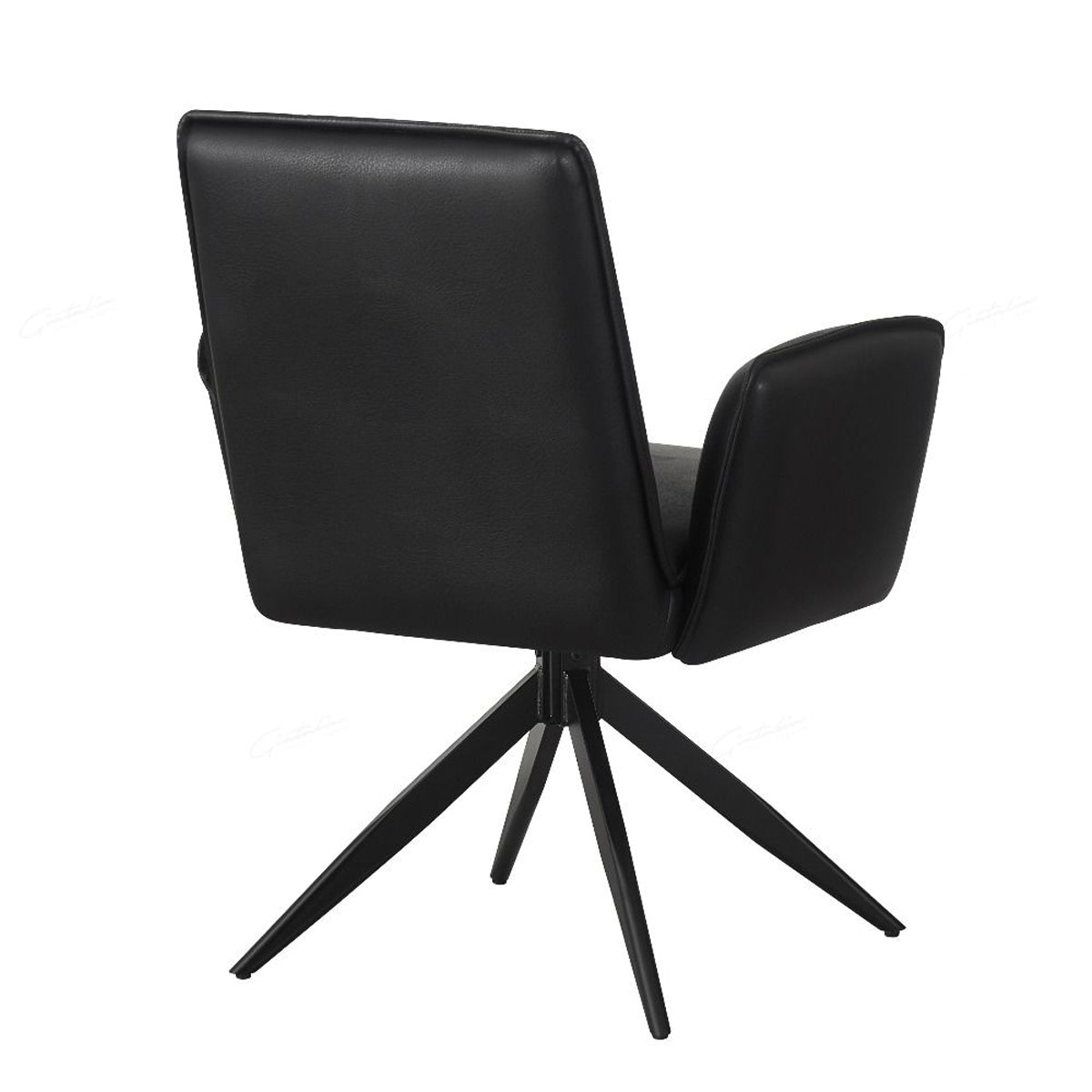 Faux Leather Dining Chair With Swivel Function - Eclat