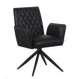 Faux Leather Dining Chair With Swivel Function - Eclat