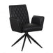 Faux Leather Dining Chair With Swivel Function - Eclat