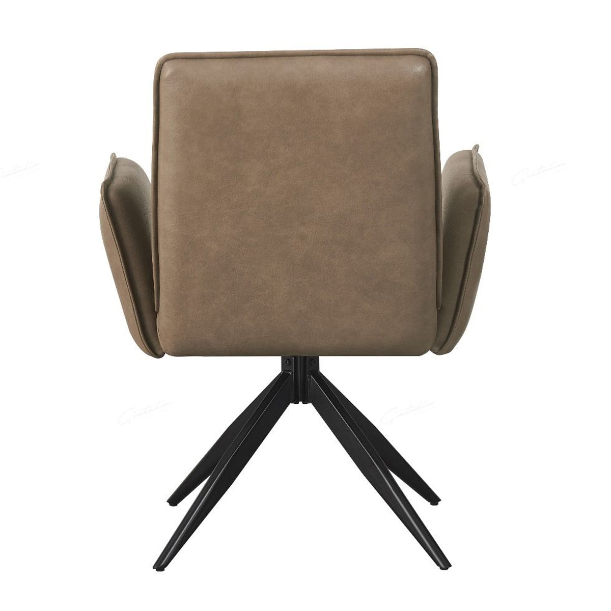 Faux Leather Dining Chair With Swivel Function - Eclat