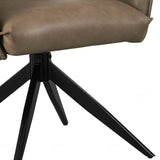 Faux Leather Dining Chair With Swivel Function - Eclat