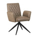 Faux Leather Dining Chair With Swivel Function - Eclat
