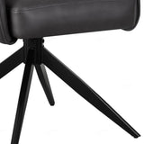 Faux Leather Dining Chair With Swivel Function - Enrica