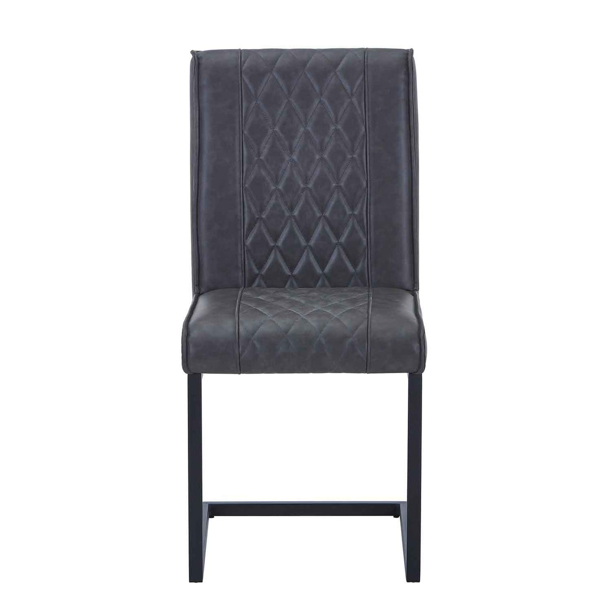 Faux Leather Dining Chairs 44.5cm Wide in Set Of 2 - Warwick