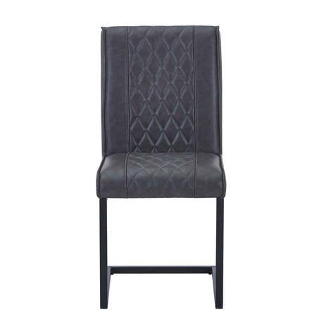 Faux Leather Dining Chairs 44.5cm Wide in Set Of 2 - Warwick