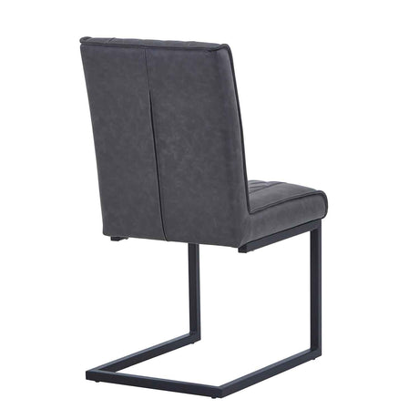 Faux Leather Dining Chairs 44.5cm Wide in Set Of 2 - Warwick