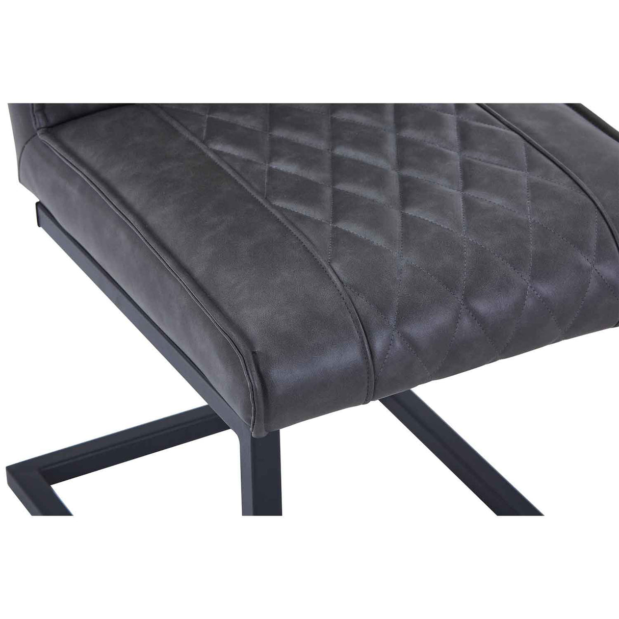 Faux Leather Dining Chairs 44.5cm Wide in Set Of 2 - Warwick