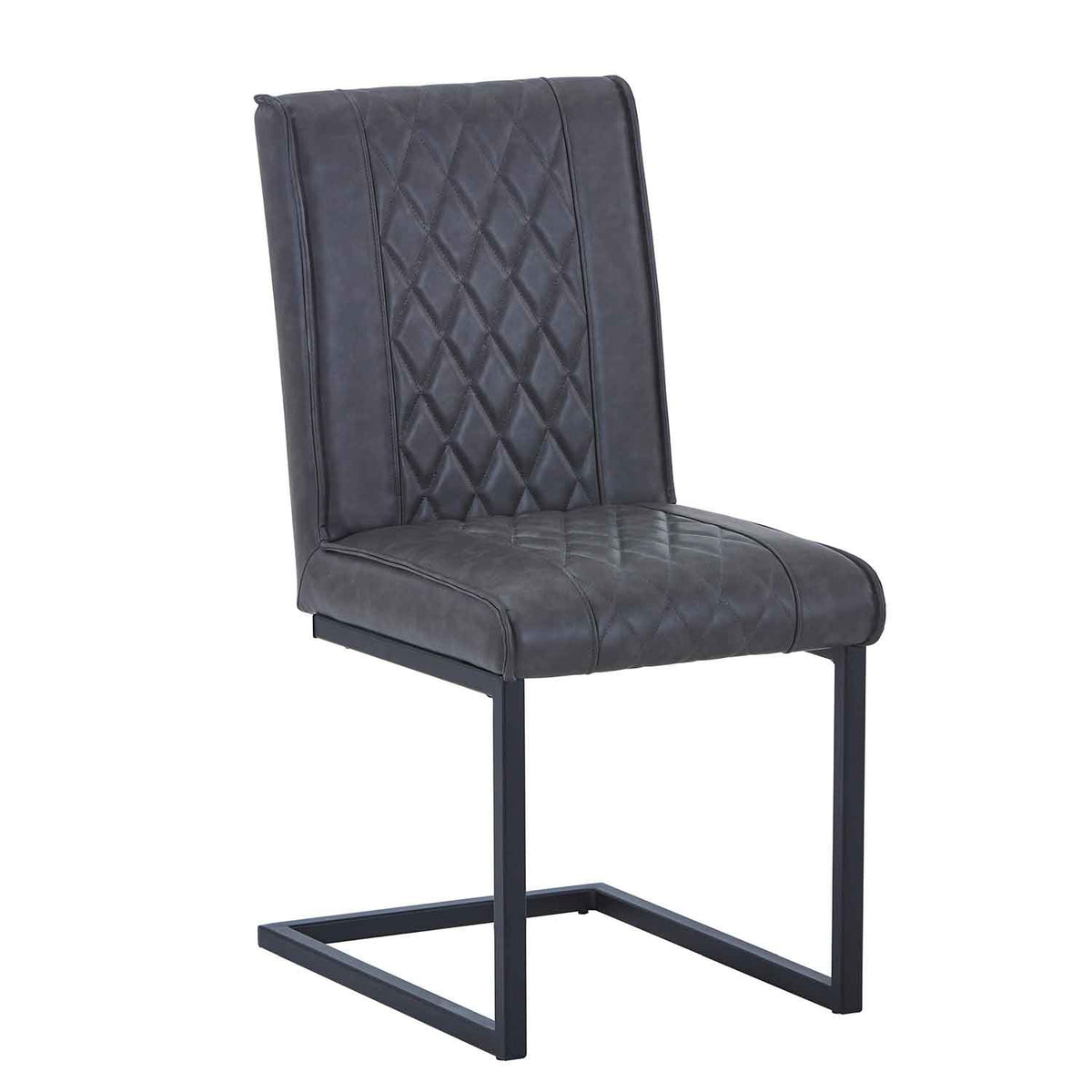 Faux Leather Dining Chairs 44.5cm Wide in Set Of 2 - Warwick