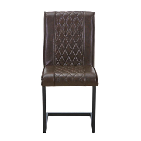 Faux Leather Dining Chairs 44.5cm Wide in Set Of 2 - Warwick