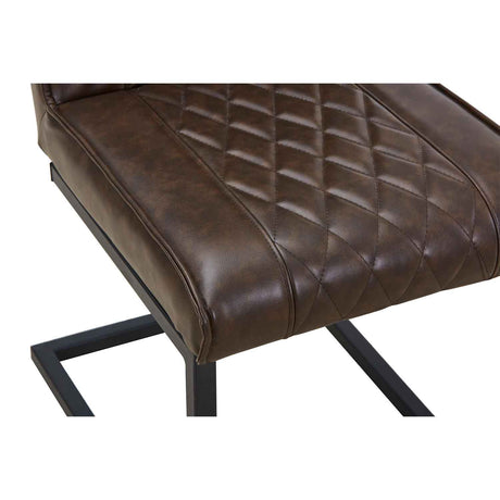 Faux Leather Dining Chairs 44.5cm Wide in Set Of 2 - Warwick