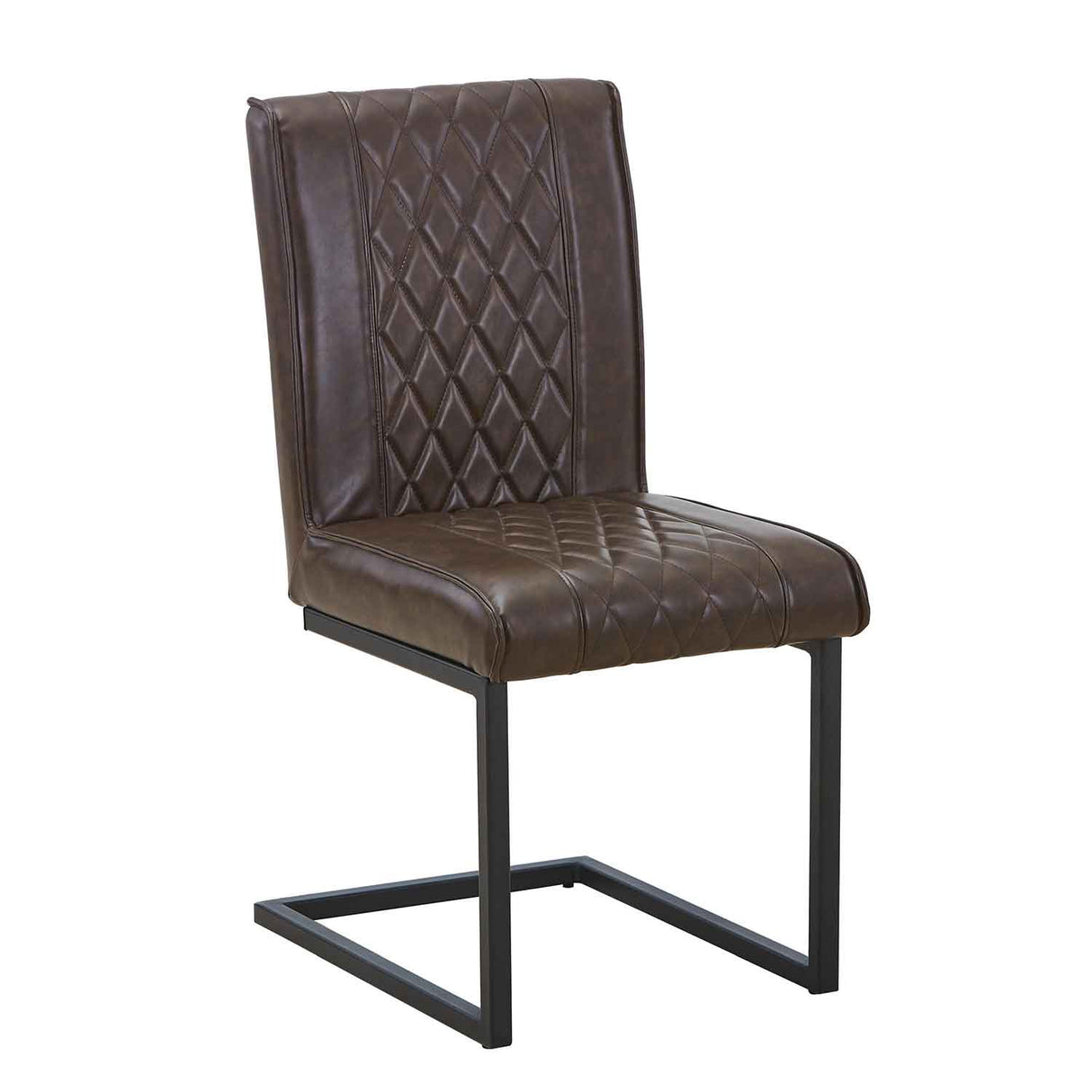 Faux Leather Dining Chairs 44.5cm Wide in Set Of 2 - Warwick