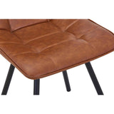 Faux Leather Dining Chairs 46cm Wide in Set Of 4 - Alnwick