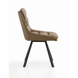 Faux Leather Dining Chairs 47cm Wide in Set Of 2 - Arnhem