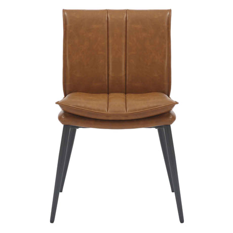 Faux Leather Dining Chairs 48cm Wide in Set Of 2 - Lansdowne