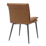Faux Leather Dining Chairs 48cm Wide in Set Of 2 - Lansdowne
