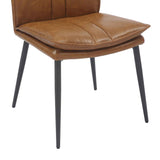 Faux Leather Dining Chairs 48cm Wide in Set Of 2 - Lansdowne