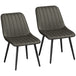 Faux Leather Dining Chairs 51cm Wide in Set Of 2 - Velmora