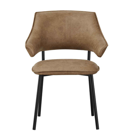 Faux Leather Dining Chairs 62cm Wide in Set Of 2 - Geneva