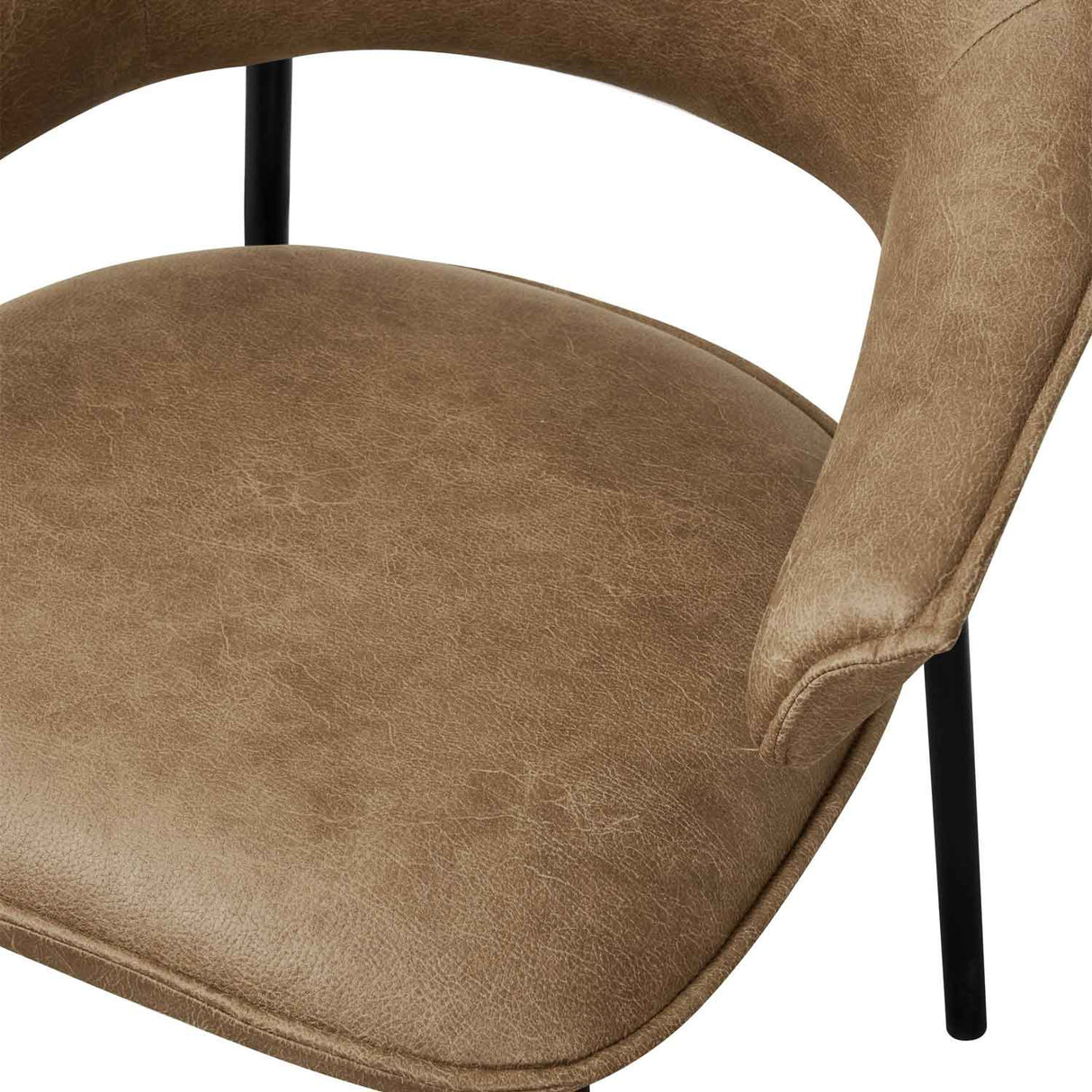 Faux Leather Dining Chairs 62cm Wide in Set Of 2 - Geneva