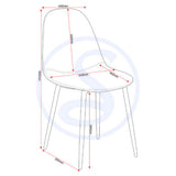 Faux Leather Dining Chairs in Set Of 2 - Athens