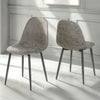 Faux Leather Dining Chairs in Set Of 2 - Athens