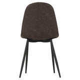 Faux Leather Dining Chairs in Set Of 2 - Athens