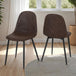 Faux Leather Dining Chairs in Set Of 2 - Athens