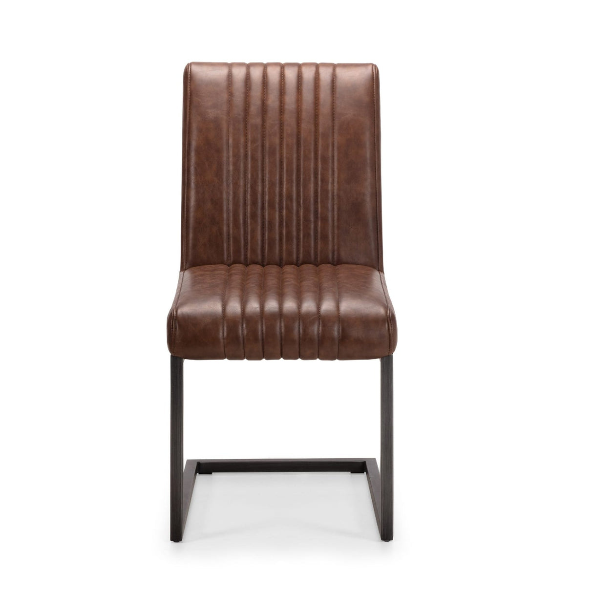 Faux Leather Dining Chairs in Set Of 2 - Brooklyn