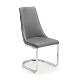 Faux Leather Dining Chairs in Set Of 2 Cantilever - Como