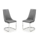 Faux Leather Dining Chairs in Set Of 2 Cantilever - Como