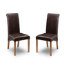 Faux Leather Dining Chairs in Set Of 2 - Cuba