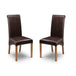 Faux Leather Dining Chairs in Set Of 2 - Cuba