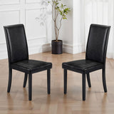 Faux Leather Dining Chairs in Set Of 2 - Hudson