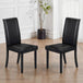 Faux Leather Dining Chairs in Set Of 2 - Hudson