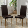 Faux Leather Dining Chairs in Set Of 2 - Hudson