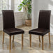 Faux Leather Dining Chairs in Set Of 2 - Hudson