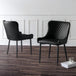 Faux Leather Dining Chairs in Set Of 2 - Luxe