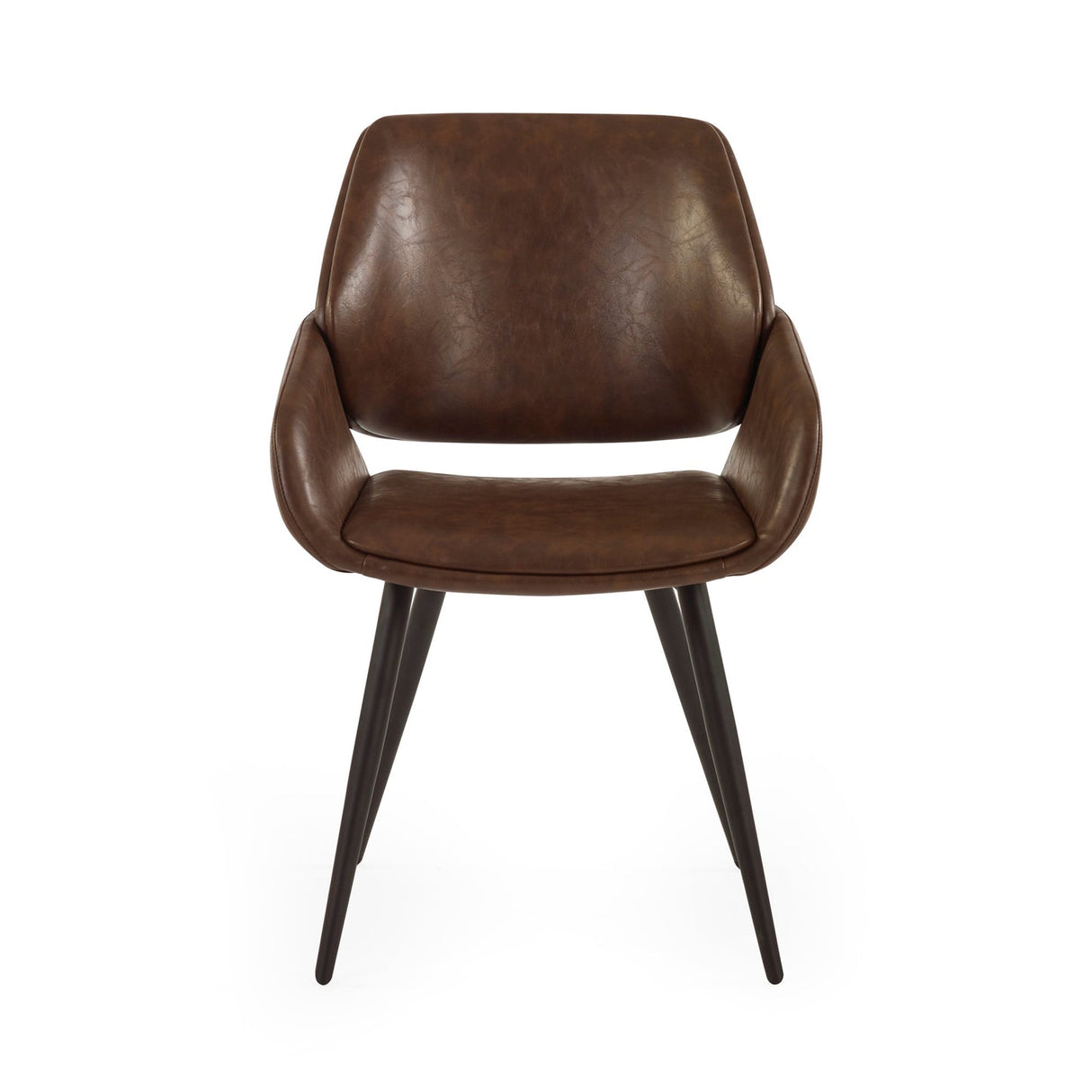 Faux Leather Dining Chairs in Set Of 2 - Parker
