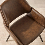 Faux Leather Dining Chairs in Set Of 2 - Parker