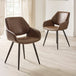 Faux Leather Dining Chairs in Set Of 2 - Parker