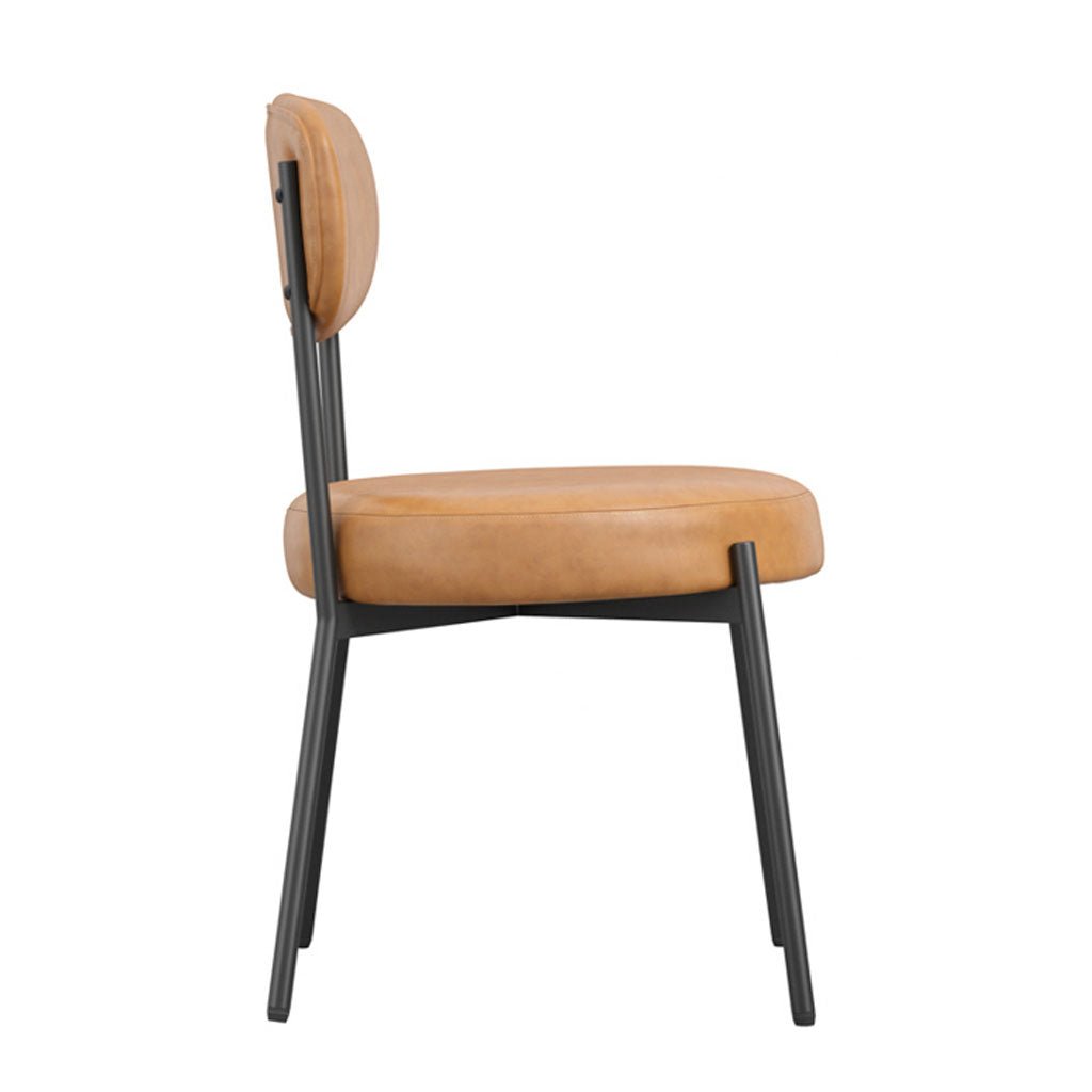 Faux Leather Dining Chairs in Set Of 2 - Smith