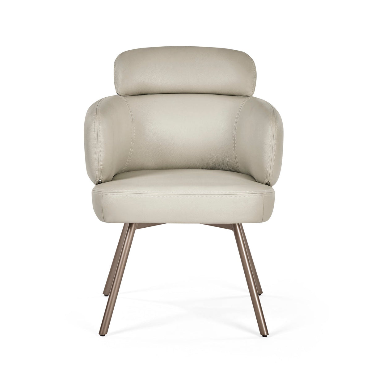 Faux Leather Dining Chairs in Set Of 2 Swivel - Callisto